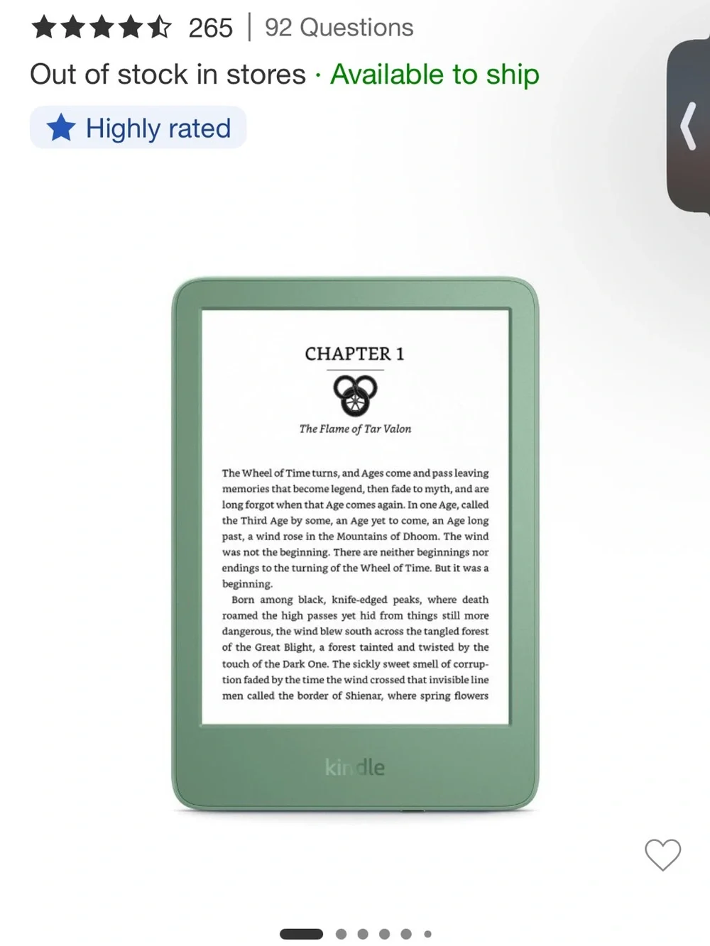 Amazon Kindle Gen 11 16GB E-Reader in Black with a clear case